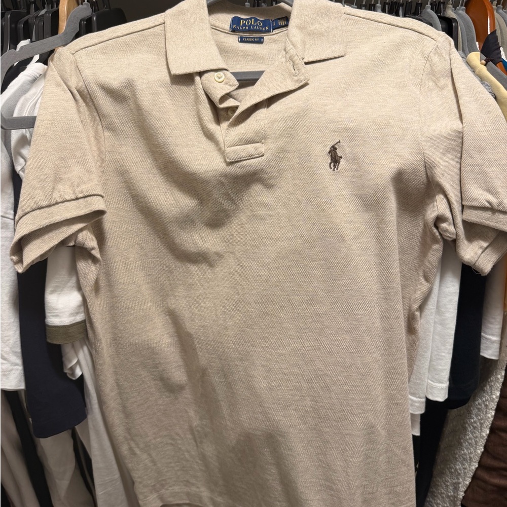 Polo by Ralph Lauren Men's Tan Polo Shirt
